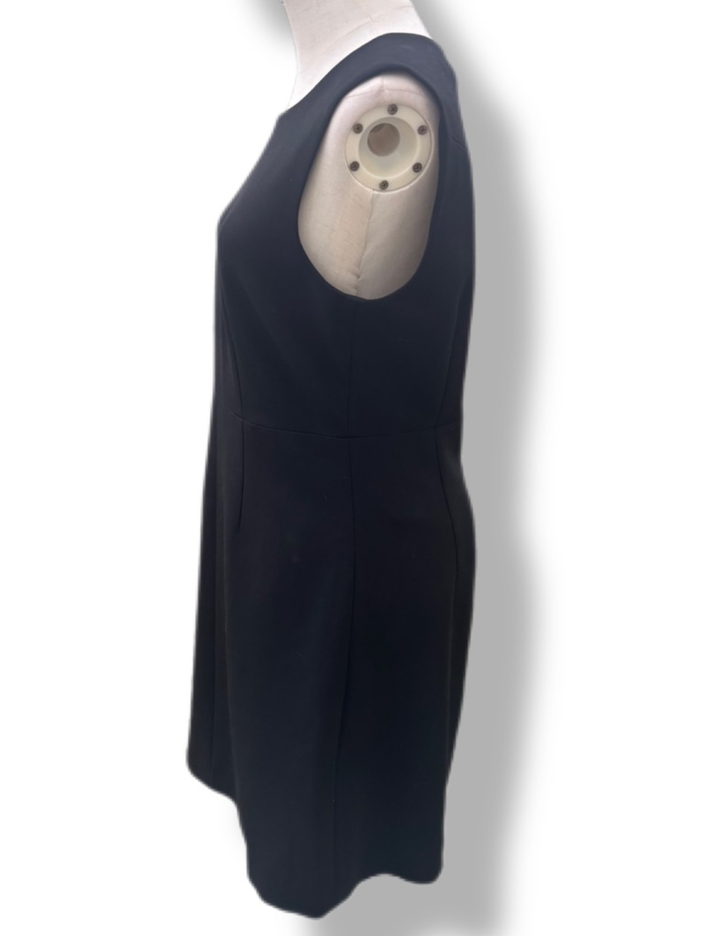Diane von Furstenberg DVF Carrie Sheath Dress Black Size 10 EUC LBD - Picture 3 of 8